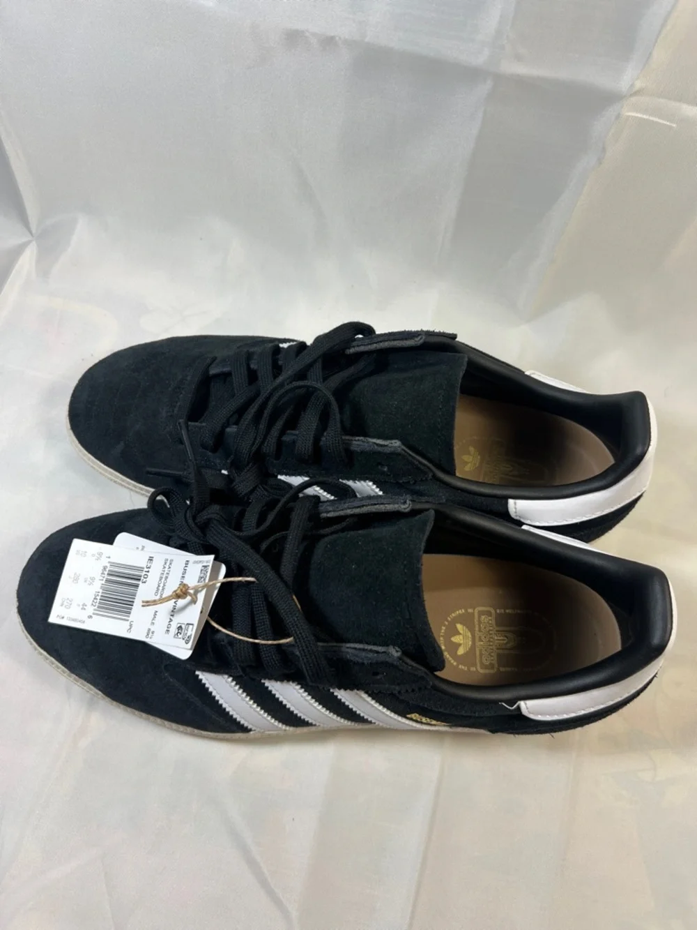 adidas Busenitz Suede Sneakers - Black with White Accents